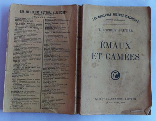 Emaux et camees - Théophile Gautier - copertina