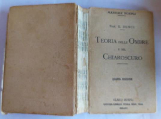 Teoria delle ombre e del chiaroscuro - Elia Bonci - copertina