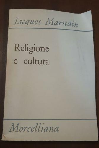 Religione e cultura - Jacques Maritain - copertina