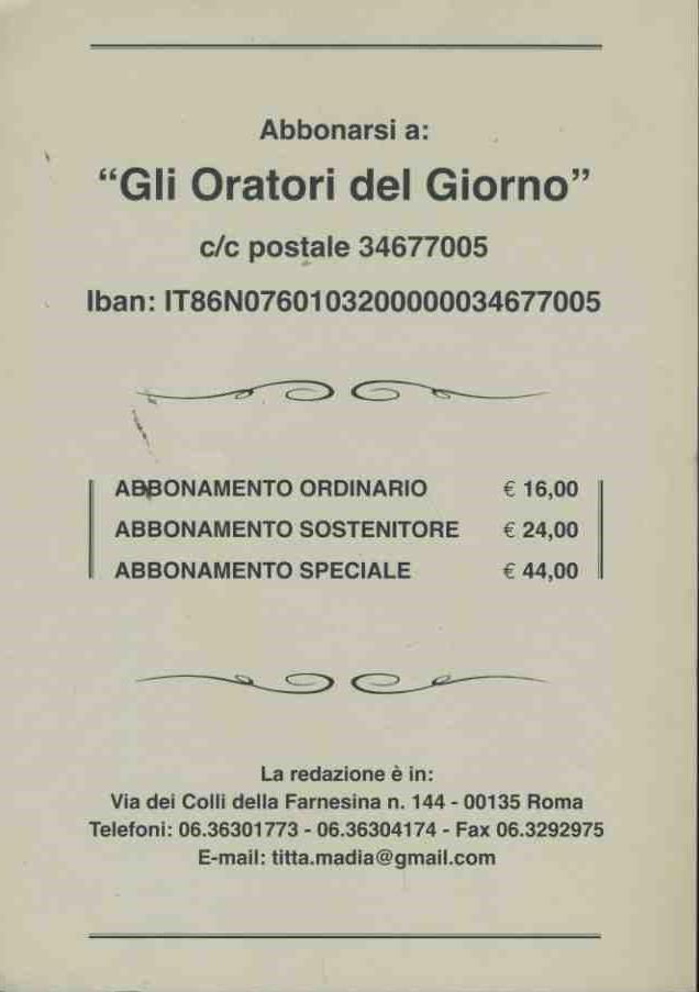 Gli oratori del giorno. La legge è uguale per tutti. Relazione di uno zoologo alieno di ritorno dalla terra. Anno LXXXVI. N. 5