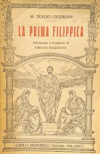 La prima filippica - M. Tullio Cicerone - copertina