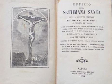 Uffizio della Settimana Santa - copertina