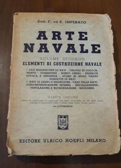 Arte navale elementi di costruzione navale - copertina