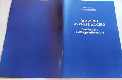 Reazioni avverse al cibo - copertina