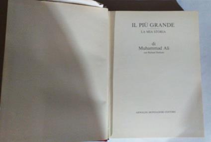 La mia storia Il piu' grande - Muhammad Ali - copertina