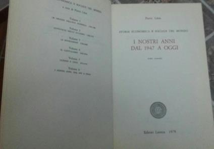 I nostri anni dal 1947 a oggi. Tomo secondo - Pierre Leon - copertina