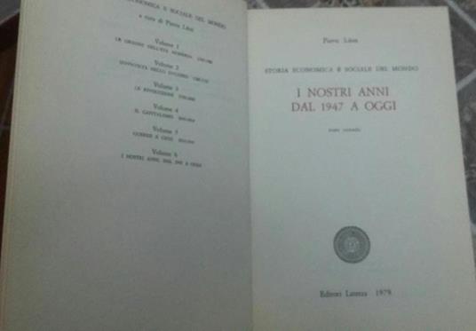 I nostri anni dal 1947 a oggi. Tomo secondo - Pierre Leon - copertina