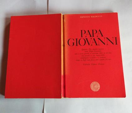Papa Giovanni - Ernesto Balducci - copertina