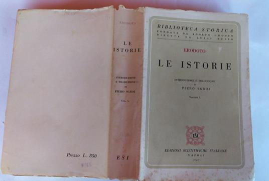 Le istorie Volume I - Erodoto - copertina