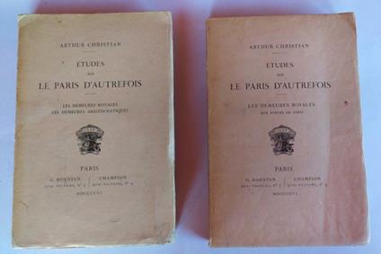 Etudes sur Le paris D'autrefois Due volumi - copertina