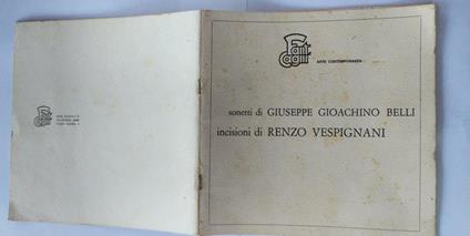 Sonetti di Giuseppe Gioachino Belli - Gioachino Belli - copertina