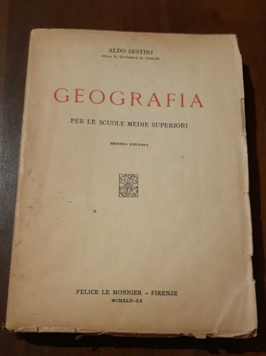 Geografia - Aldo Sestini - copertina