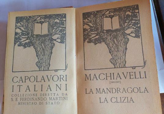 La mandragola. La Clizia - Machiavelli - copertina