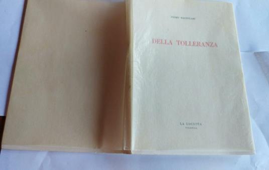 Della tolleranza - Primo Mazzolari - copertina