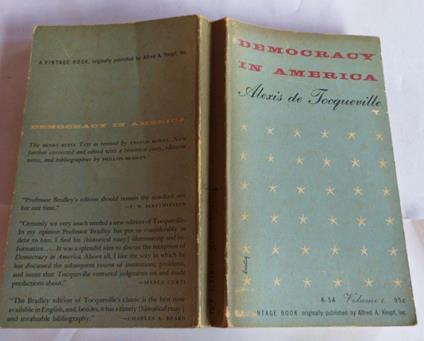 Democracy in America I - Alexis de Tocqueville - copertina