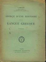 Apercu d'une histoire de la langue grecque