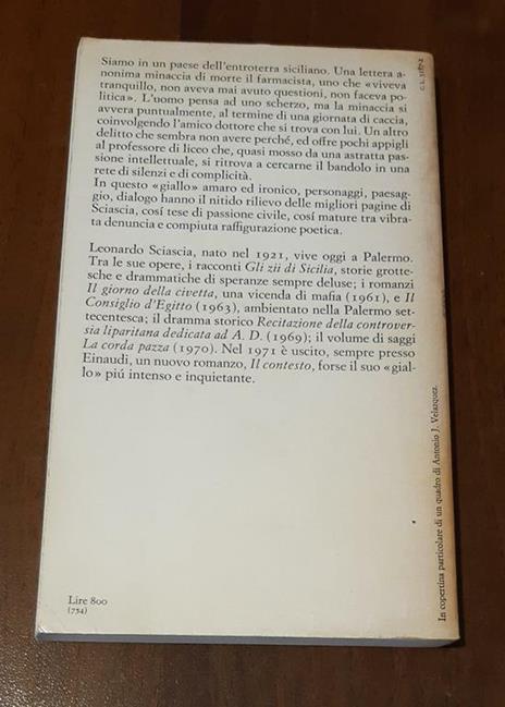 A ciascuno il suo - L. Sciascia - 2