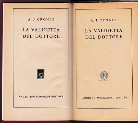 La valigetta del dottore - A. Joseph Cronin - copertina