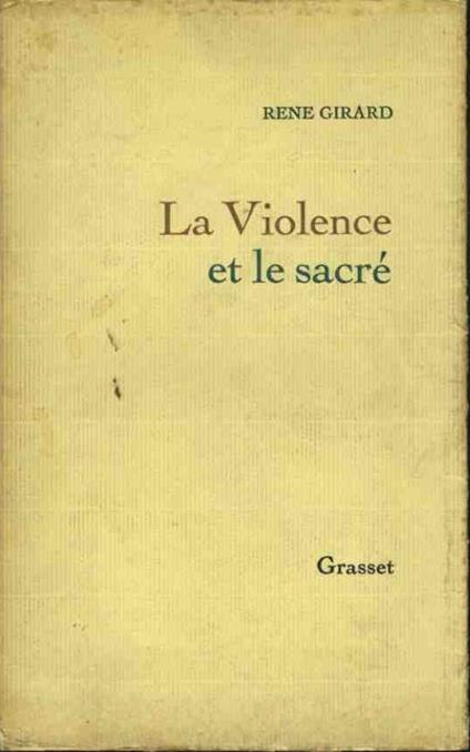 La violence et le sacré - copertina