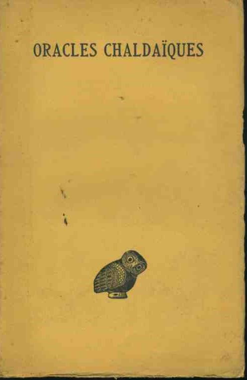 Oracles chaldaiques - copertina