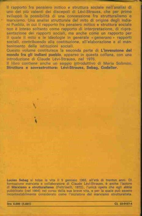 Mitologia e realtà sociale - Lucien Sebag - 2