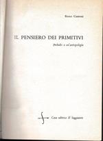Il pensiero dei primitivi