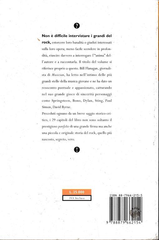Scritto nell'anima. 29 interviste ai grandi del rock - Bill Flanagan - 2