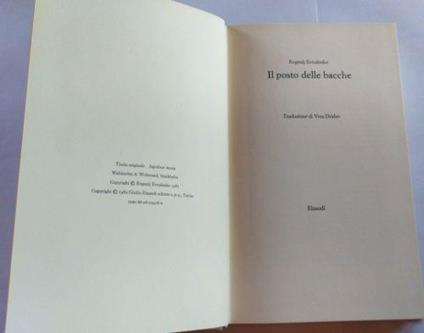 Il posto delle bacche - Evgenij Evtusenko - copertina