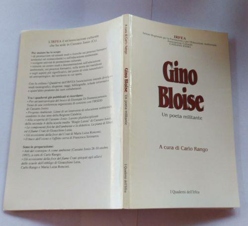 Gino Bloise. Un poeta militante - copertina