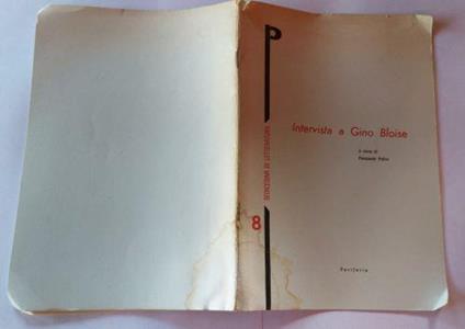 Intervista a Gino Bloise - copertina