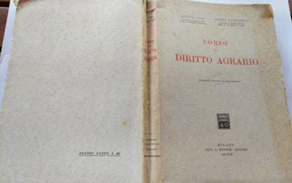 Corso di diritto agrario - Antonio Cicu - copertina
