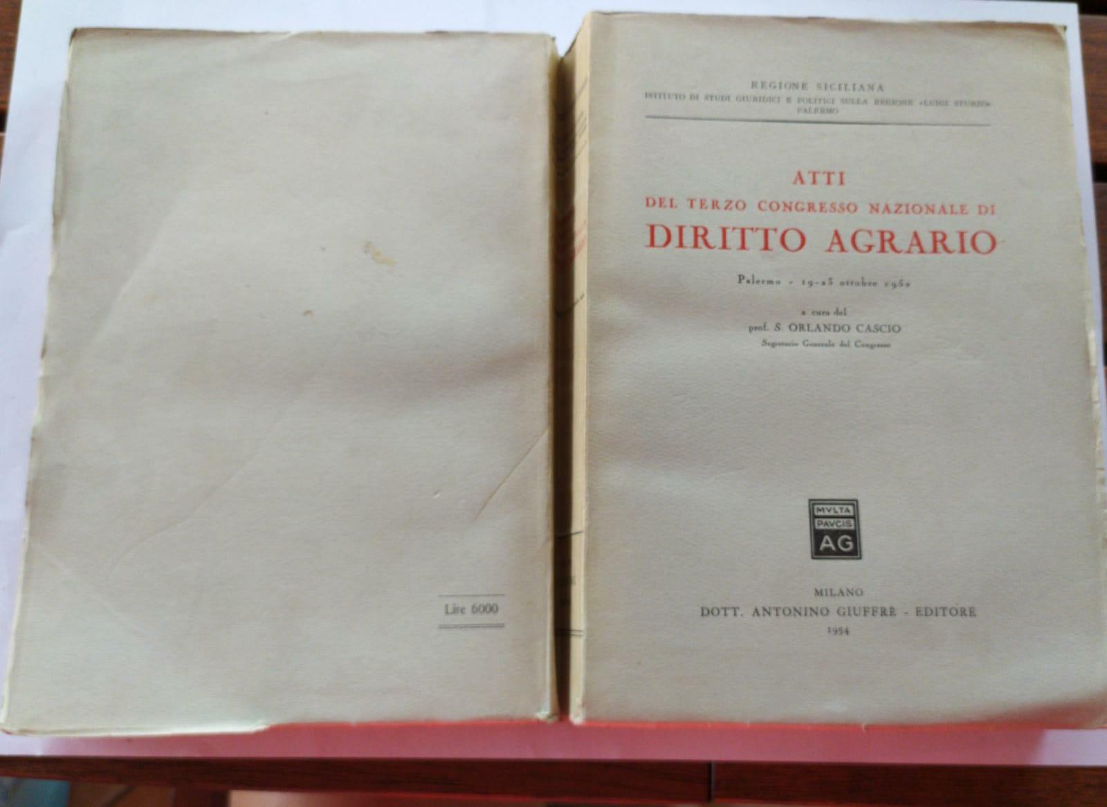 Atti del terzo congresso nazionale di diritto agrario