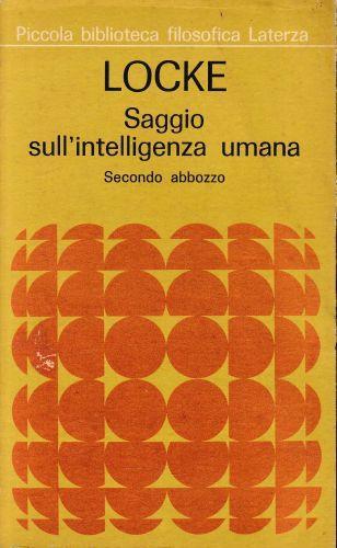 Saggio sull'intelligenza umana. Secondo abbozzo - John Locke - copertina