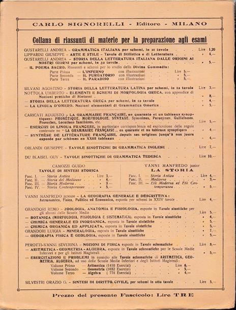 La Storia. Esposta In Tavole Schematiche. Fascicolo Secondo. Medieovo - Manfredo Vanni - 2