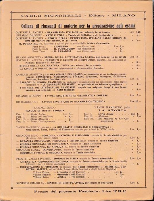 La Storia. Esposta In Tavole Schematiche. Fascicolo Secondo. Medieovo - Manfredo Vanni - 2