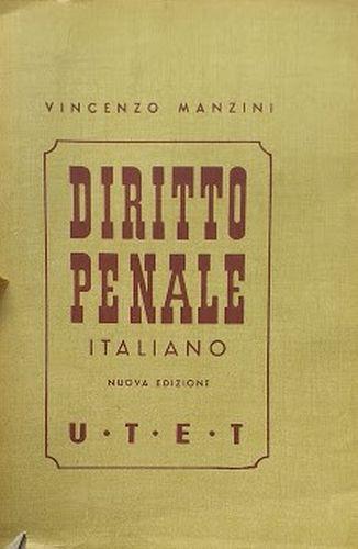 Trattato di Diritto Penale, volume 2 - Vincenzo Manzini - copertina