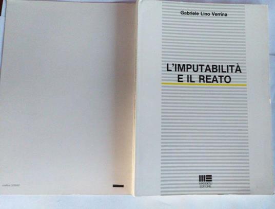 L' imputabilità e il reato - copertina