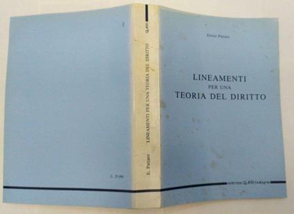 Lineamenti per una teoria del diritto - copertina