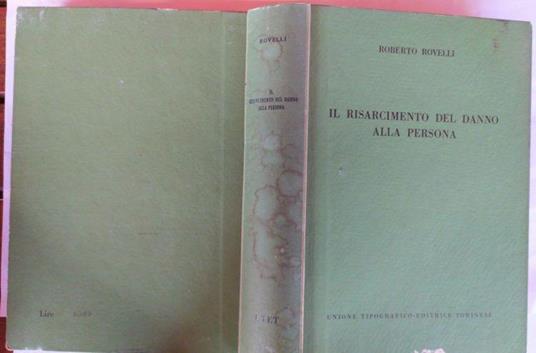 Il risarcimento del danno alla persona - Roberto Rovelli - copertina