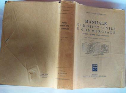 Manuale di diritto civile e commerciale Volume 3 - Francesco Messineo - copertina