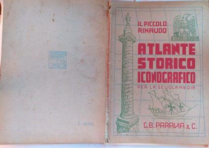 Il piccolo Rinaudo Atlante storico iconografico per la scuola media - copertina