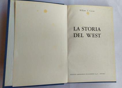 La storia del West - William T. Carson - copertina