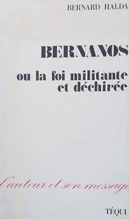 Bernanos, ou la foi militante et déchirée - copertina