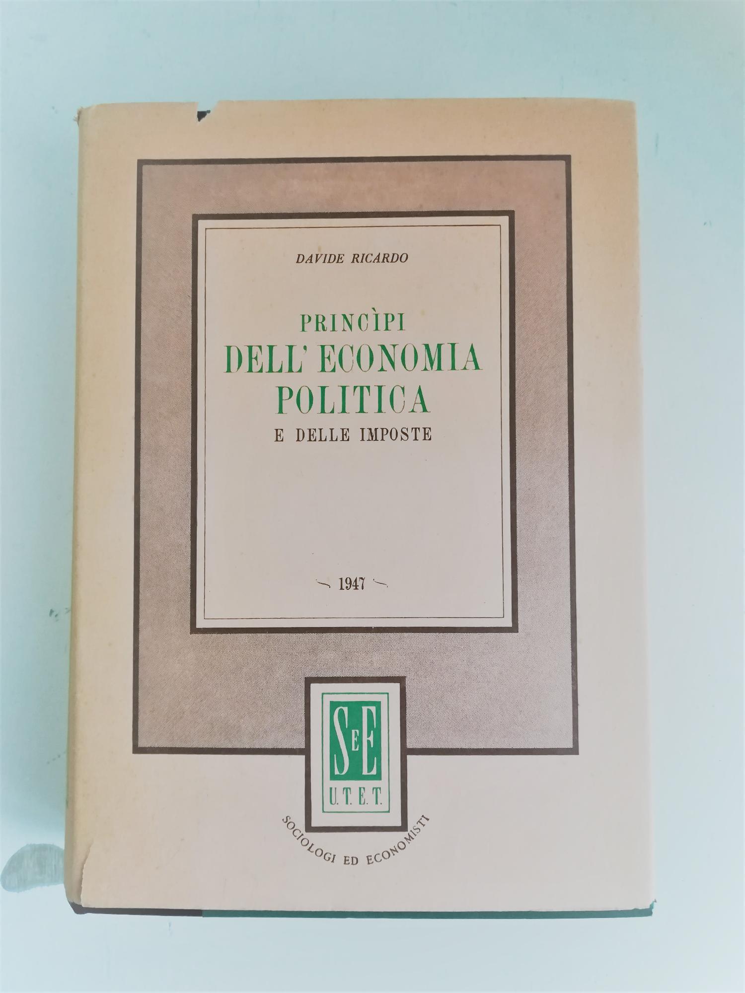 Principi dell'economia politica e delle imposte