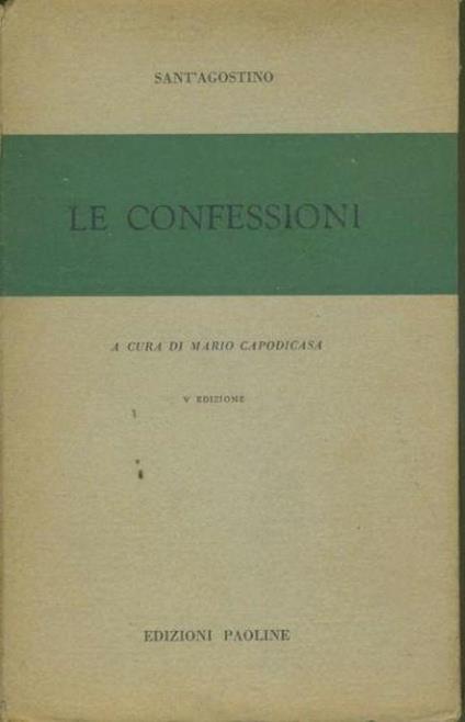 Le confessioni - Agostino (sant') - copertina