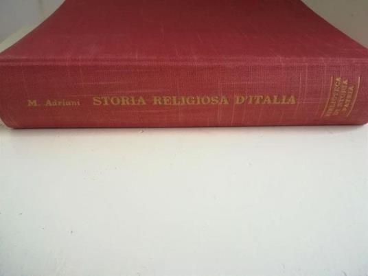 Storia religiosa d'Italia - Maurilio Adriani - copertina