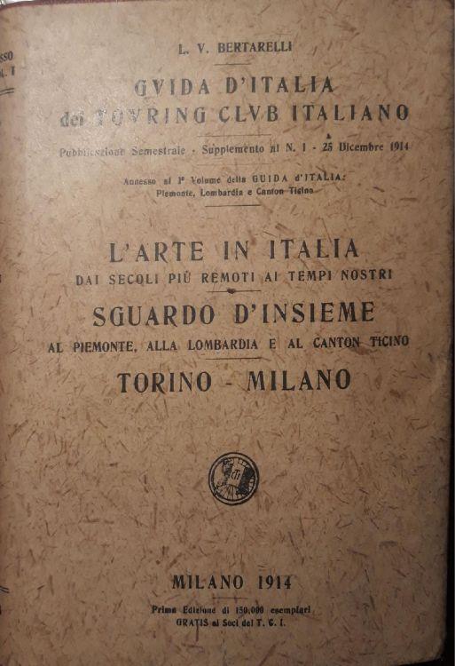 Guida d'Italia del Touring Club italiano: l'arte in Italia - Luigi V. Bertarelli - copertina