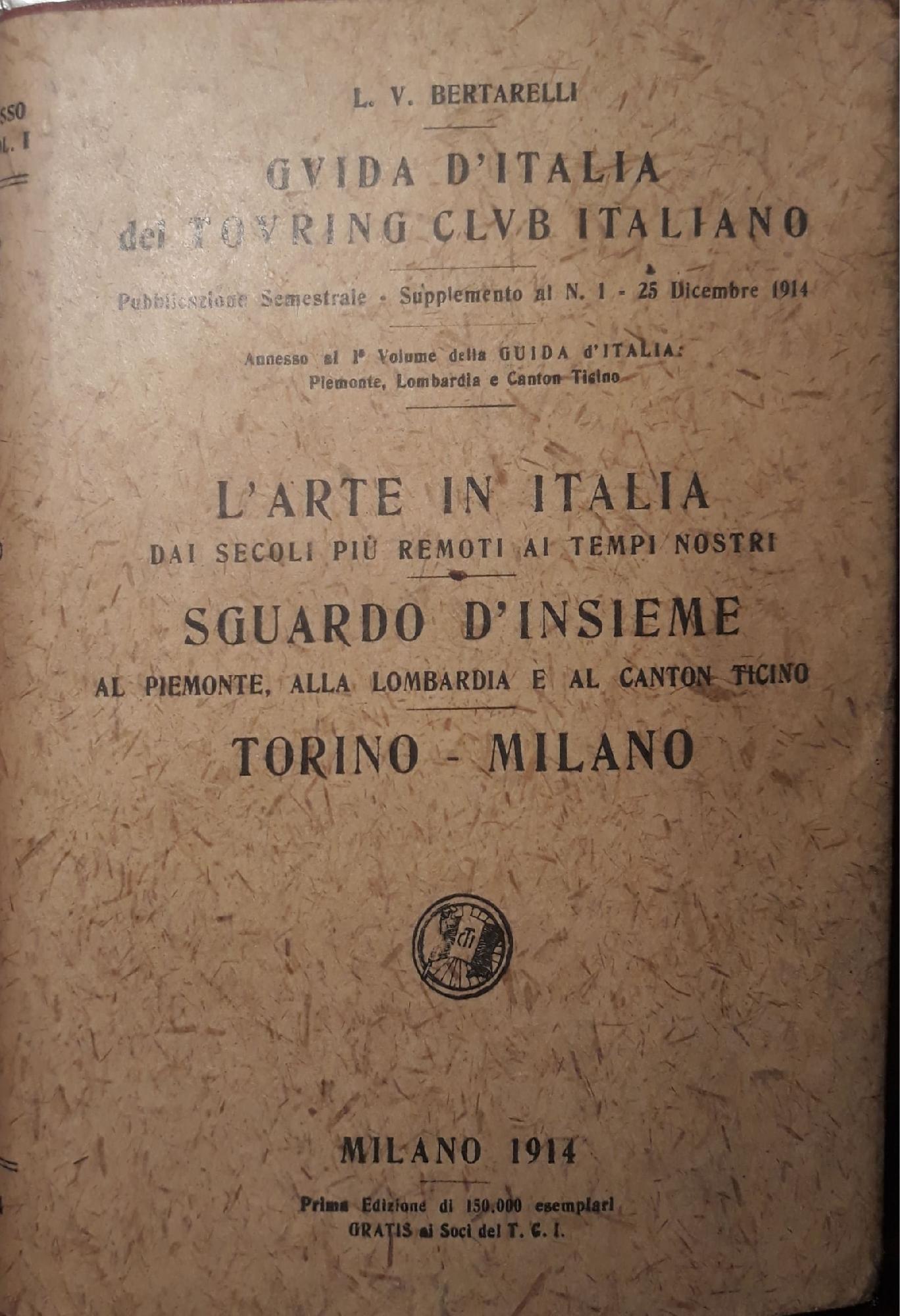 Guida d'Italia del Touring Club italiano: l'arte in Italia
