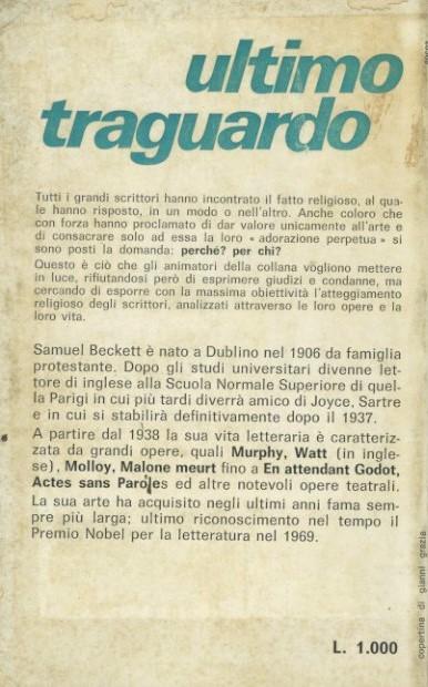 Ultimo traguardo Beckett