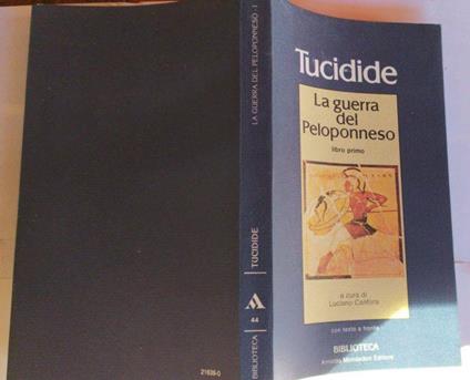 Tucidide. La guerra del Peloponneso 1 - copertina